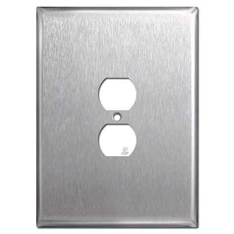 metal outlet box cover|stainless steel electrical plate covers.